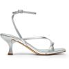 image:imageDREAM PAIRS Womens kitten Low Strappy Lace Up Heels Open Square Toe Thong Ankle Strap Heels Sexy Fashion Comfort Dress Shoes Party Sylvestra Pumps Heeled SandalsSilverpu