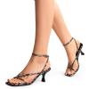 image:imageDREAM PAIRS Womens kitten Low Strappy Lace Up Heels Open Square Toe Thong Ankle Strap Heels Sexy Fashion Comfort Dress Shoes Party Sylvestra Pumps Heeled SandalsLeopard