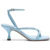 image:imageDREAM PAIRS Womens kitten Low Strappy Lace Up Heels Open Square Toe Thong Ankle Strap Heels Sexy Fashion Comfort Dress Shoes Party Sylvestra Pumps Heeled SandalsLight Blue