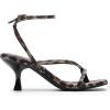 image:imageDREAM PAIRS Womens kitten Low Strappy Lace Up Heels Open Square Toe Thong Ankle Strap Heels Sexy Fashion Comfort Dress Shoes Party Sylvestra Pumps Heeled SandalsLeopard