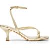 image:imageDREAM PAIRS Womens kitten Low Strappy Lace Up Heels Open Square Toe Thong Ankle Strap Heels Sexy Fashion Comfort Dress Shoes Party Sylvestra Pumps Heeled SandalsGoldpu