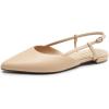 image:imageDREAM PAIRS Slingback Flats for Women PointedToe Elegant Womens Ballet Flats with Buckle Strap Classic Low Heel Dress Shoes for Casual Work Office PartyNudepu