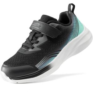 image:imageDREAM PAIRS Boys Girls Shoes Kids Tennis Sneakers Athletic Running Walking School Gym Lightweight Footwear for LittleBig KidBlackBlue