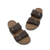 image:imageDREAM PAIRS Girls Boys Slides For Kids NonSlip with Adjustable Straps for Indoor amp Outdoor Toddler Little KidBig KidDark Brown