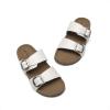 image:imageDREAM PAIRS Girls Boys Slides For Kids NonSlip with Adjustable Straps for Indoor amp Outdoor Toddler Little KidBig KidWhite