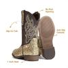 image:imageDREAM PAIRS Girls Cowgirl Boots Glitter Toddler Cowboy Boots Child Mid Calf Riding Shoes Party Birthday Dress Up for ToddlerLittleBig KidGold