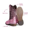 image:imageDREAM PAIRS Girls Cowgirl Boots Glitter Toddler Cowboy Boots Child Mid Calf Riding Shoes Party Birthday Dress Up for ToddlerLittleBig KidPink