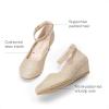 image:imageDREAM PAIRS Girls Dress Shoes Low Wedge Heels Ankle Strap Wedding Flower Party Pump for Toddler Little Big KidGold