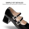 image:imageDREAM PAIRS Girls Dress Shoes Mary Jane Double Straps High Heel Easter Wedding Party Church Princess Communion Pumps for LittleBig KidsBlack