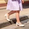image:imageDREAM PAIRS Girls Dress Shoes Mary Jane Double Straps High Heel Easter Wedding Party Church Princess Communion Pumps for LittleBig KidsIvory