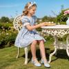 image:imageDREAM PAIRS Girls Dress Shoes Mary Jane Double Straps High Heel Easter Wedding Party Church Princess Communion Pumps for LittleBig KidsLight Blue