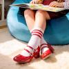 image:imageDREAM PAIRS Girls Dress Shoes Mary Jane Double Straps High Heel Easter Wedding Party Church Princess Communion Pumps for LittleBig KidsRed