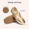 image:imageDREAM PAIRS Girls Dress Shoes Slip on Ballerina Flats Mary Jane Ballet Shoes for WeddingPartyGold