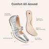 image:imageDREAM PAIRS Girls Dress Shoes Slip on Ballerina Flats Mary Jane Ballet Shoes for WeddingPartySilver