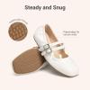 image:imageDREAM PAIRS Girls Dress Shoes Slip on Ballerina Flats Mary Jane Ballet Shoes for WeddingPartyWhite