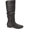 image:imageDREAM PAIRS Womens Knee High Pull On Fall Weather Winter BootsBlackPu
