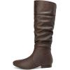 image:imageDREAM PAIRS Womens Knee High Pull On Fall Weather Winter BootsBrown