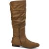 image:imageDREAM PAIRS Womens Knee High Pull On Fall Weather Winter BootsCamel