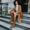 image:imageDREAM PAIRS Womens Knee High Pull On Fall Weather Winter BootsCamel