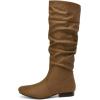 image:imageDREAM PAIRS Womens Knee High Pull On Fall Weather Winter BootsCamel