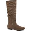 image:imageDREAM PAIRS Womens Knee High Pull On Fall Weather Winter BootsTaupe