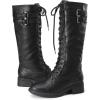 image:imageDREAM PAIRS Womens Pu Knee High Riding Combat BootsGeorgiablack