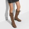 image:imageDREAM PAIRS Womens Pu Knee High Riding Combat BootsGeorgiacamel