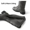 image:imageDREAM PAIRS Womens Pu Knee High Riding Combat BootsGeorgiagrey