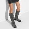 image:imageDREAM PAIRS Womens Pu Knee High Riding Combat BootsGeorgiagrey