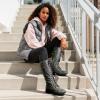 image:imageDREAM PAIRS Womens Pu Knee High Riding Combat BootsGeorgiagrey