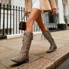 image:imageDREAM PAIRS Womens Pu Knee High Riding Combat BootsGeorgiakhaki