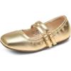 image:imageDREAM PAIRS Girls Dress Shoes Slip on Ballerina Flats Mary Jane Ballet Shoes for WeddingPartyGold