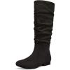 image:imageDREAM PAIRS Womens Knee High Pull On Fall Weather Winter BootsBlack