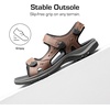 image:imageDREAM PAIRS Mens Arch Support Hiking Walking Sandals Sport Outdoor Athletic Comfortable Open toe Summer Beach Water Sandals For MenBrown