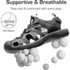 image:imageDREAM PAIRS Mens Sandals Hiking Water Sport Athletic Beach Outdoor Comfortable Casual Closed Toe Summer Sandal ShoesBlackDark Grey