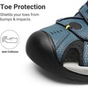image:imageDREAM PAIRS Mens Sandals Hiking Water Sport Athletic Beach Outdoor Comfortable Casual Closed Toe Summer Sandal ShoesDark Blue