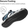 image:imageDREAM PAIRS Mens Sandals Hiking Water Sport Athletic Beach Outdoor Comfortable Casual Closed Toe Summer Sandal ShoesDark Blue