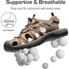 image:imageDREAM PAIRS Mens Sandals Hiking Water Sport Athletic Beach Outdoor Comfortable Casual Closed Toe Summer Sandal ShoesKhaki