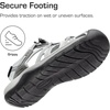 image:imageDREAM PAIRS Mens Sandals Hiking Water Sport Athletic Beach Outdoor Comfortable Casual Closed Toe Summer Sandal ShoesLight Grey