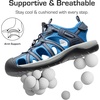 image:imageDREAM PAIRS Mens Sandals Hiking Water Sport Athletic Beach Outdoor Comfortable Casual Closed Toe Summer Sandal ShoesNavy