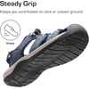 image:imageDREAM PAIRS Mens Support Sandals Athletic Outdoor QuickDry Mesh Closed Toe Lightweight Comfortable Water ShoesDark Blue