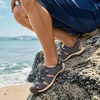 image:imageDREAM PAIRS Mens Support Sandals Athletic Outdoor QuickDry Mesh Closed Toe Lightweight Comfortable Water ShoesDark Blue