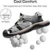 image:imageDREAM PAIRS Mens Support Sandals Athletic Outdoor QuickDry Mesh Closed Toe Lightweight Comfortable Water ShoesGrey