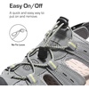 image:imageDREAM PAIRS Mens Support Sandals Athletic Outdoor QuickDry Mesh Closed Toe Lightweight Comfortable Water ShoesGrey