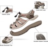 image:imageDREAM PAIRS Womens Closed Toe Hiking Summer Outdoor Sport Athletic SandalsBrownWatermelonRed
