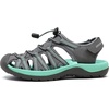 image:imageDREAM PAIRS Womens Closed Toe Hiking Summer Outdoor Sport Athletic SandalsGreyMintGreen