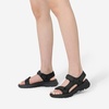 image:imageDREAM PAIRS Womens Sandals Light Weight Hiking Sandals for Women Comfortable Athletic QuickDrying Walking Water Sandals With Hook And Loop StrapsAll Black