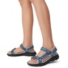 image:imageDREAM PAIRS Womens Sandals Light Weight Hiking Sandals for Women Comfortable Athletic QuickDrying Walking Water Sandals With Hook And Loop StrapsDark Blue