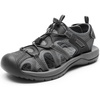 image:imageDREAM PAIRS Mens Sandals Hiking Water Sport Athletic Beach Outdoor Comfortable Casual Closed Toe Summer Sandal ShoesBlackDark Grey