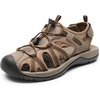 image:imageDREAM PAIRS Mens Sandals Hiking Water Sport Athletic Beach Outdoor Comfortable Casual Closed Toe Summer Sandal ShoesKhaki